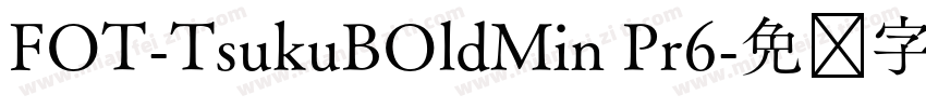 FOT-TsukuBOldMin Pr6字体转换